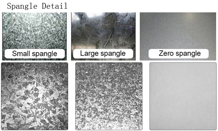 Hot Dipped Aluzinc Wave Roofing Sheet spangle
