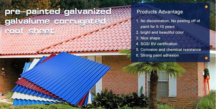 PPGL Prepainted Aluzinc Steel Roofing Sheets