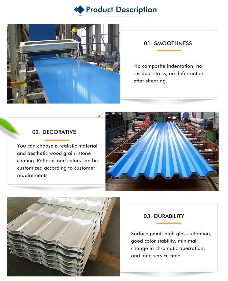 PPGL Prepainted Aluzinc Steel Roofing Sheets 
